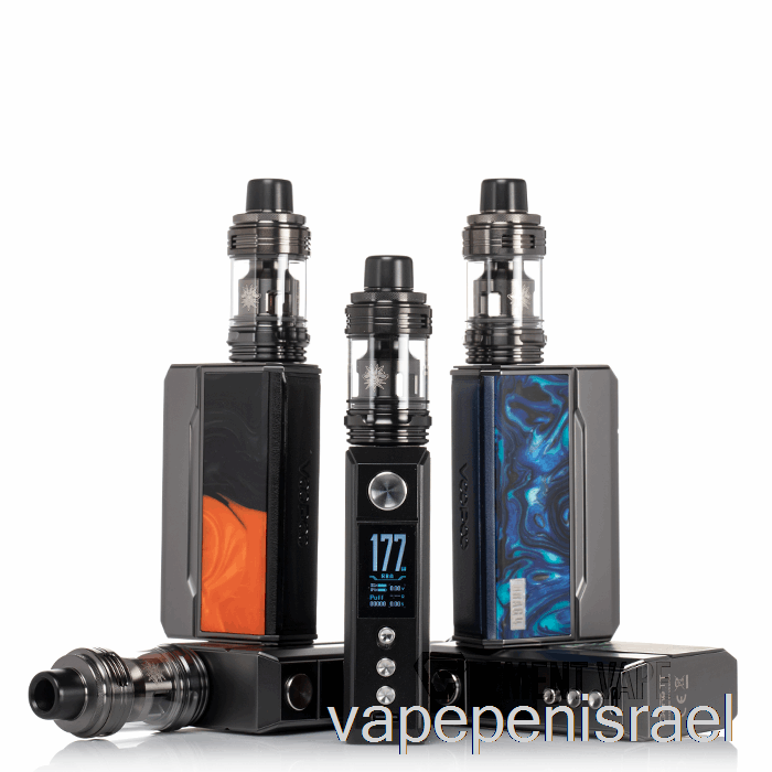חד פעמי Vape Israel Voopoo Drag 4 177w ערכת התחלה אקדח מתכת + כחול אוקיינוס